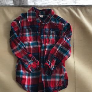 Boys Gymboree 5/6 plaid flannel shirt